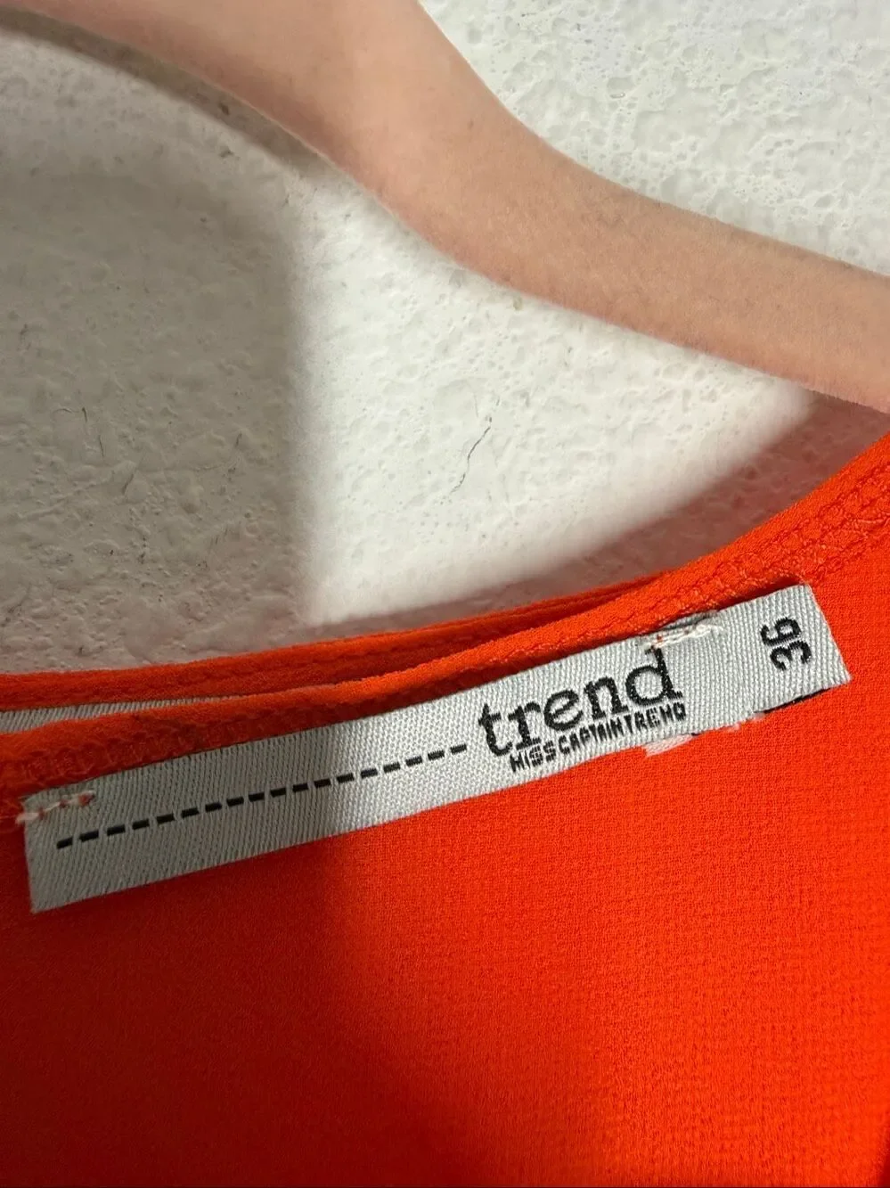 Trend New Fashion Trend Orange Layered Two Piece Top Set Size 36/US 6